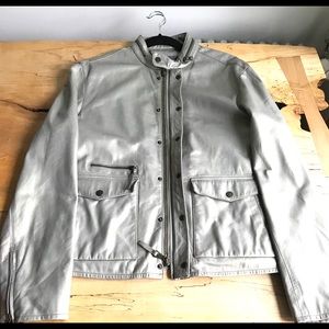 Men’s John Varvatos Lamb Skin Leather Jacket.Large